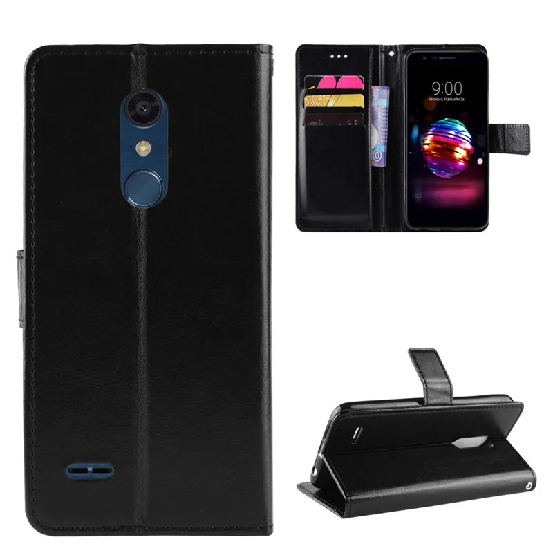 Чехол для LG K10 2018 чехол роскошный откидной бумажник обложка на заднюю панель из
