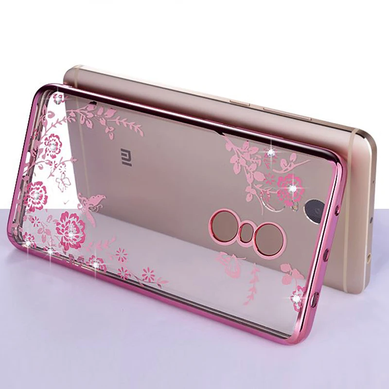 Фото KaiNuEn coque чехол для xiaomi redmi note 4x 4 x прозрачный розовый 3d чехлы телефонов мягкий