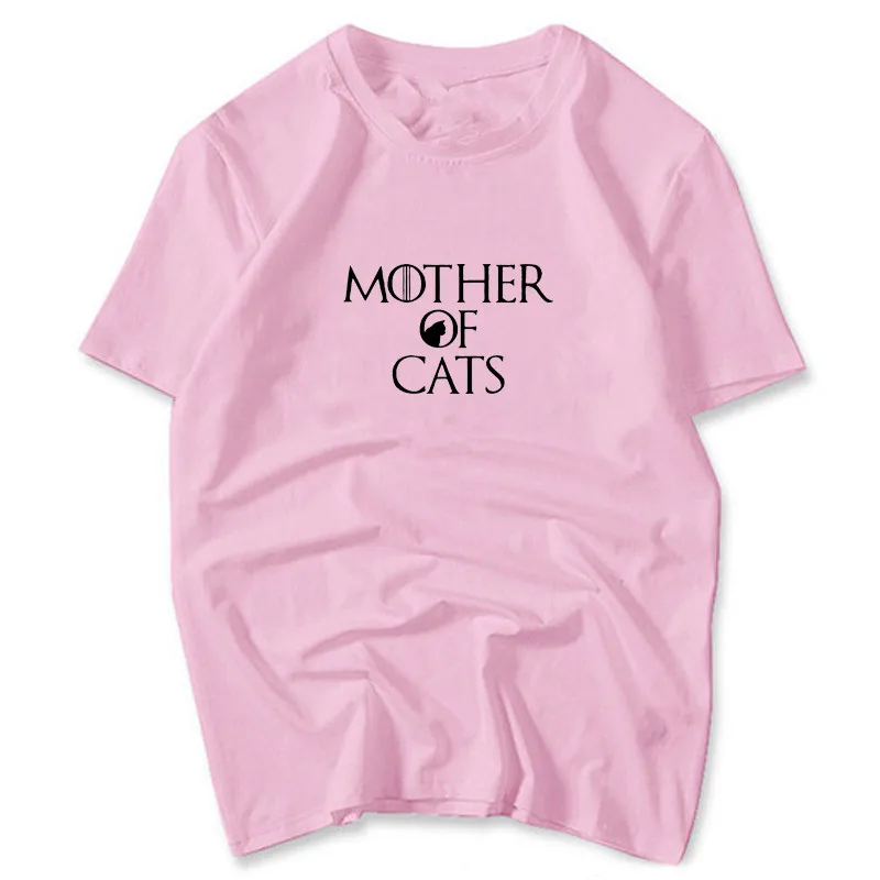 Забавная Футболка с принтом Мама кошек яркие цвета повседневные футболки