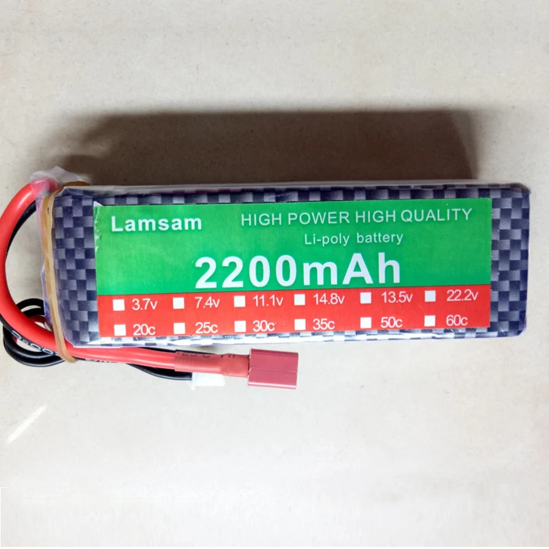 Деталь Lamsam Power New2S/3s/4s Bettery 11 1 В 2200 мАч 25C MAX 35C T/xt60|Детали и аксессуары| |