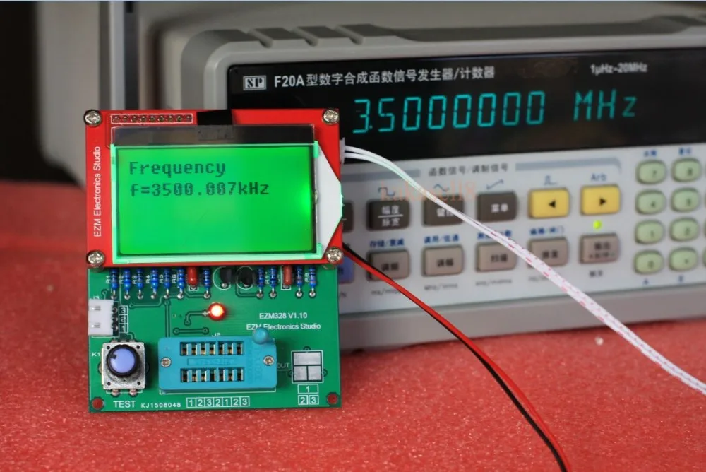 NEW Mega328 transistor tester MPN NPN MOS ESR frequency LCR Diode Capacitor meter Square wave generator|capacitor meter|generator metermeter lcr |