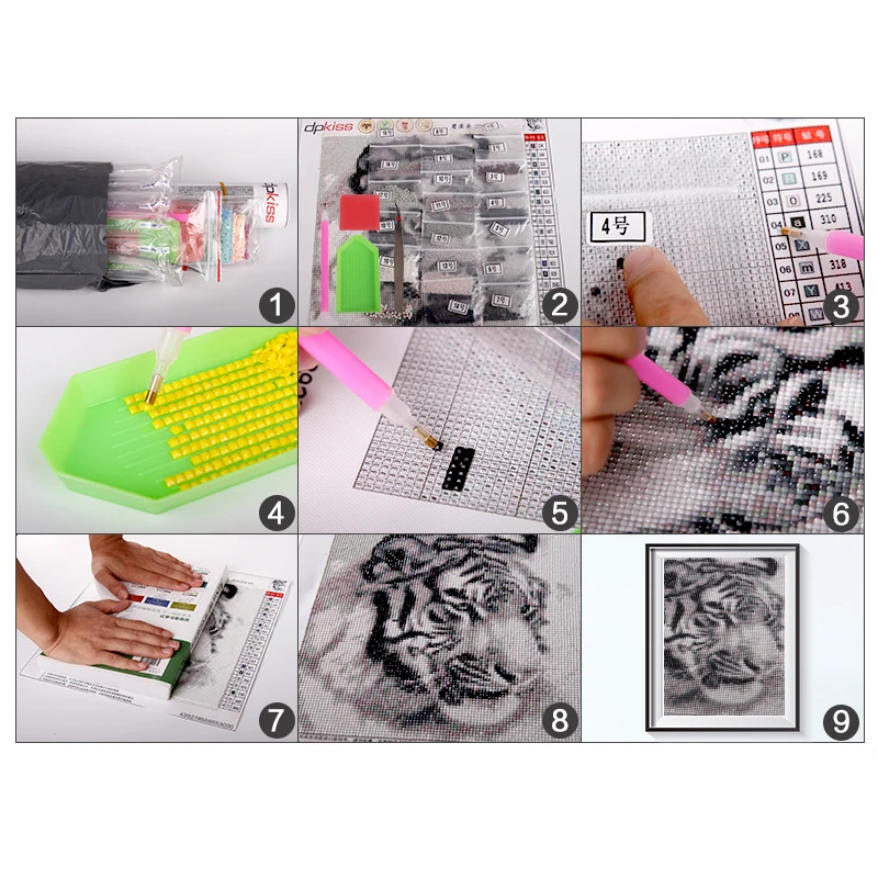 Dpkiss 5D Diy foamiran Алмазный живопись волк вышивка крестом стразы алмазы мозаика алмаз
