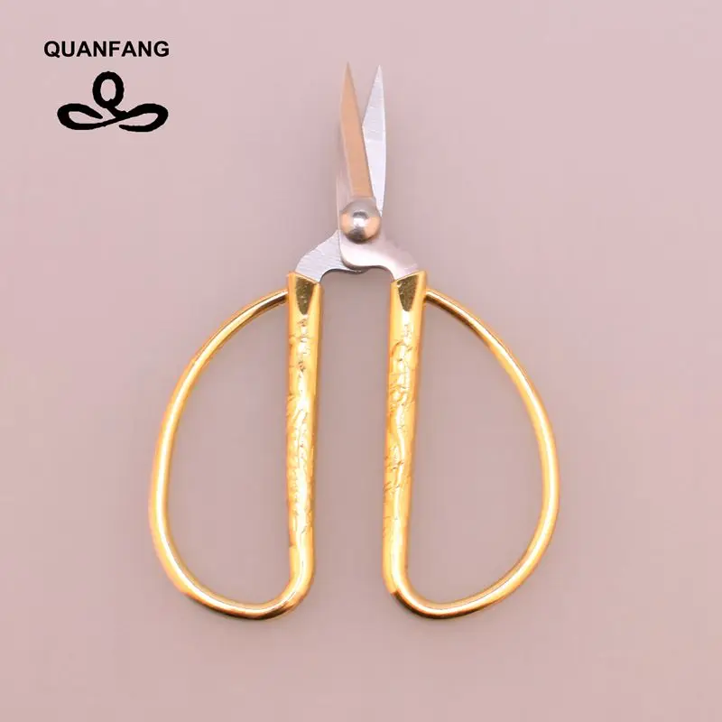 QUANFANG Позолоченные ножницы для шитья драконов Феникс сделай сам рукоделия товары