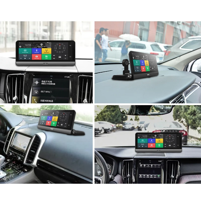Dealcoo T8 Pro автомобильные DVRs gps 4 г 8 &quotAndroid 5 1 автомобиль камера Wi Fi 1080 P видео