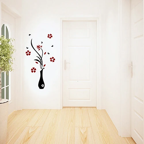 Кошки уличная лампа бабочки ваза для цветов домашняя комната настенная наклейка