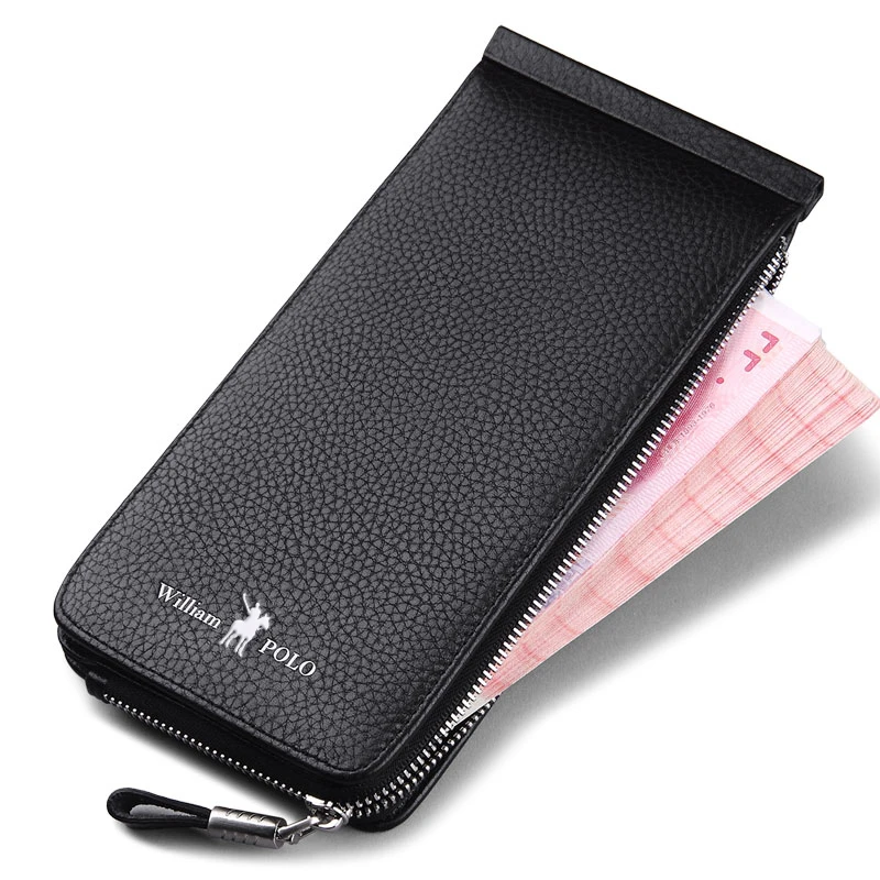 Men's True Leather Card Wallet, Cowhide Credit card bag, Bank Card Clip slim card holder