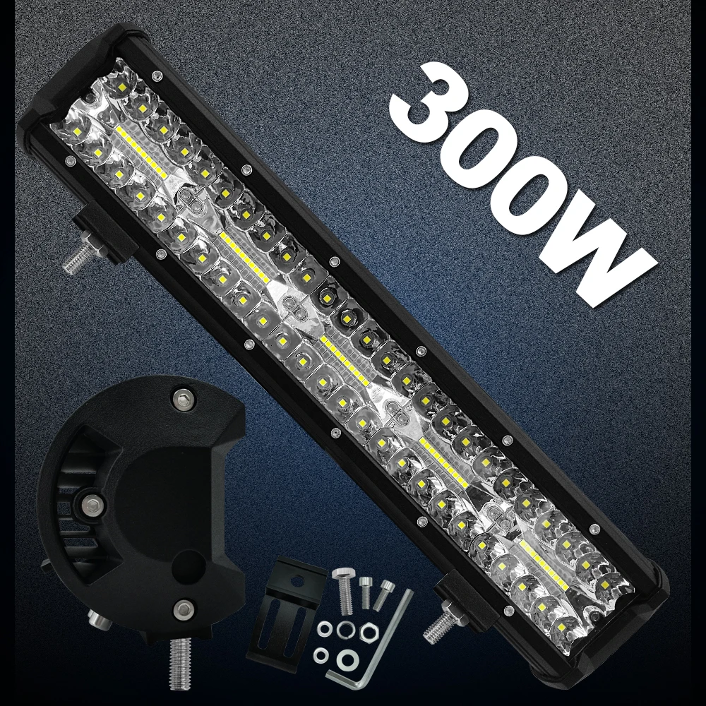 CROSSFOX 300 Вт 6000 К 1 шт. рабочий светильник для джипа грузовика внедорожника Тойота Tacoma строительная техника лодка автобус авто противотуманная фара