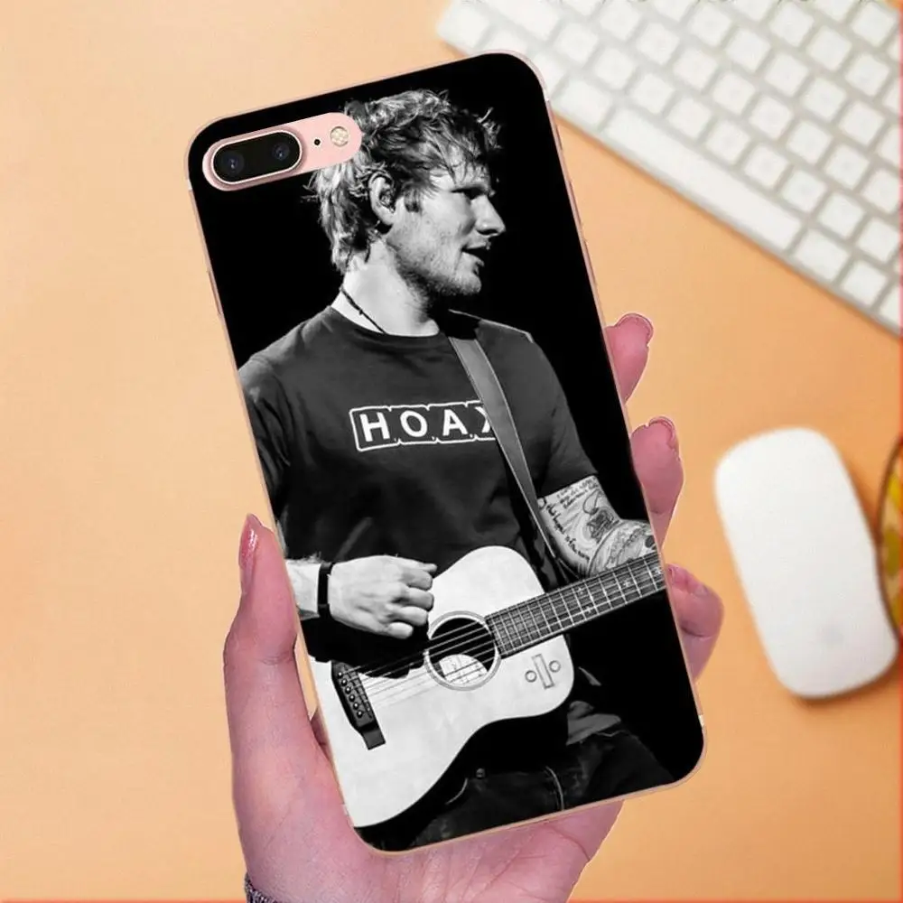 Горячая Мода Дизайн чехол для сотового телефона Ed Sheeran изысканный Apple iPhone X XS Max XR 4