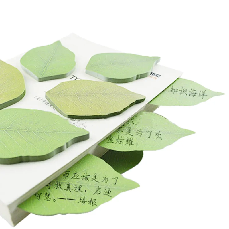 50 Pieces Simulation Leaves Note Paper Convenience Stickers DIY Write Message Greeting Card Tools Party Gift Bedroom Decor |