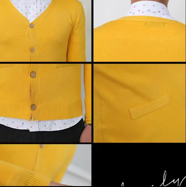 Весна С Длинным Рукавом Марка Повседневная Кардиганы мужской Свитер 2016 Новый