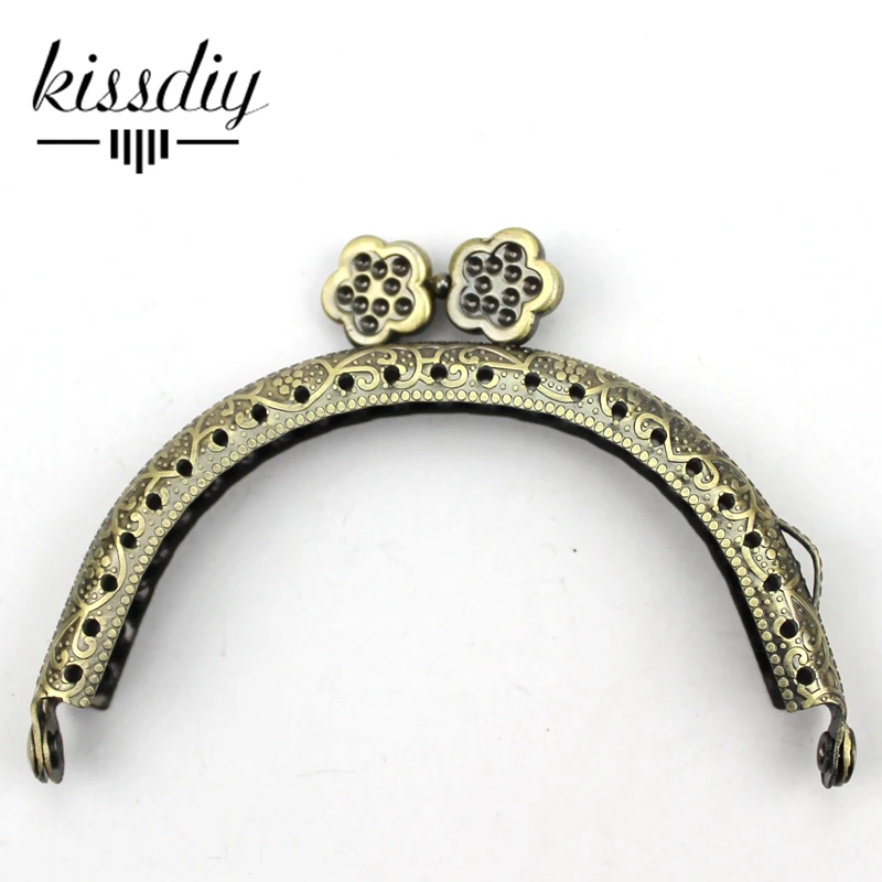 KISSDIY 20 шт 8 5 см Античная бронзовая металлическая ручка каркас для кошелька сумки