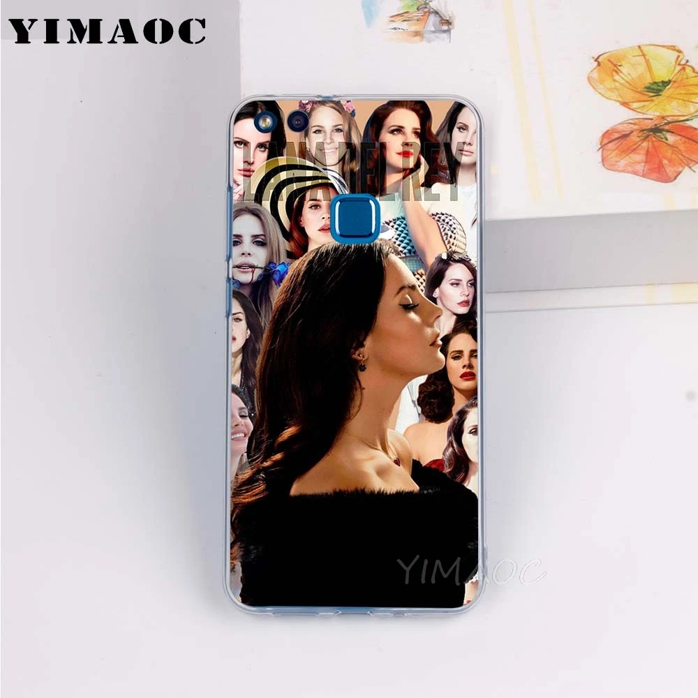 Мягкий ТПУ чехол YIMAOC Lana Del Rey для Huawei Honor 6A 7X 7A Pro 8C Mate 10 Note 9 Lite Y6 Y9 Y7 Prime 2018 |