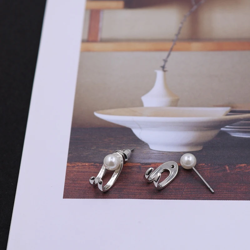 Женские серьги кольца с этническим жемчугом Gypsy простые в стиле панк ручной