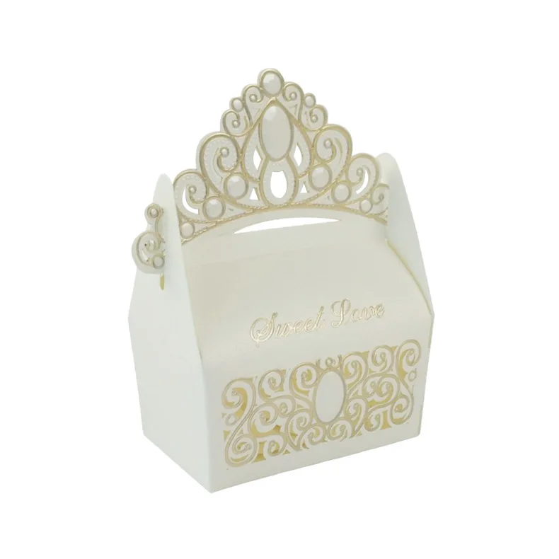 

Royal Shiny Gemstone Crown Candy Box Wedding Party Favors Box Birthday Party Candy Box Wedding Souvenir Boda