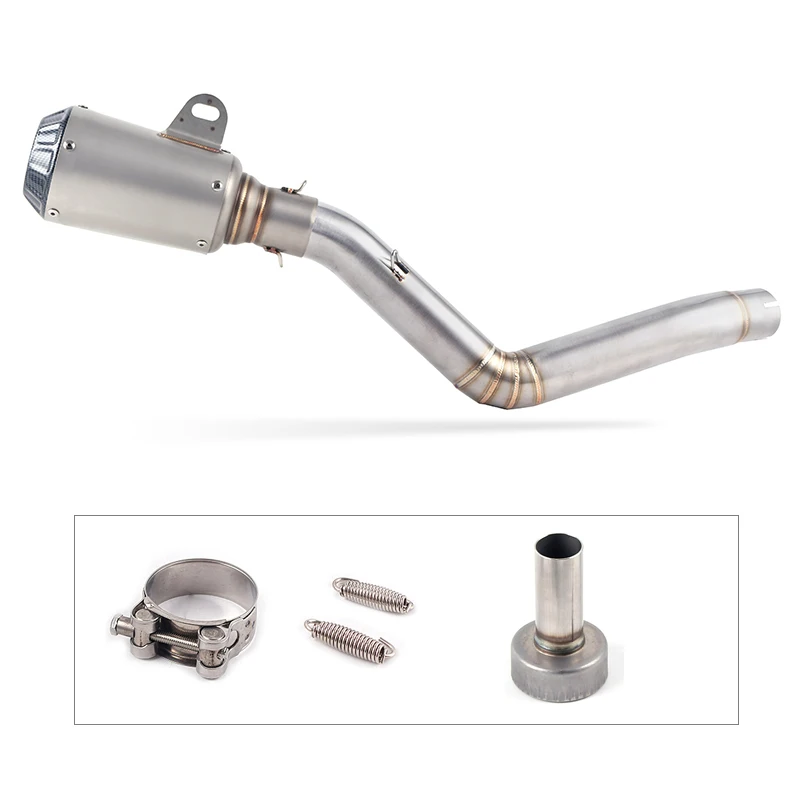 TRK502 мотоциклетная глушитель труба Akrapovic гоночная полная выхлопная система средняя Соединительная труба без шнуровки для Бенелли TRK 502 дБ-убийца