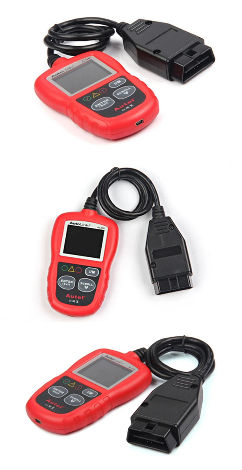 Горячая AL319 OBD2 может проверить светильник двигателя диагностический инструмент сканер авто ключ программист