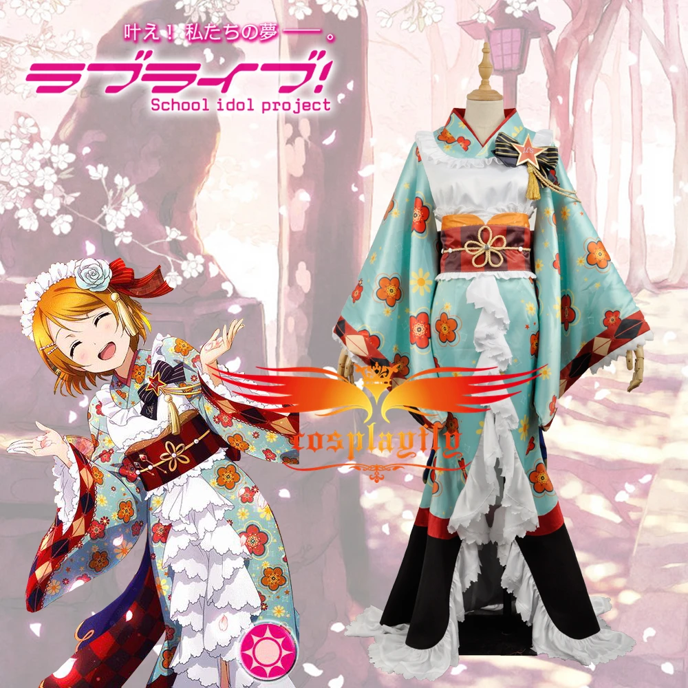 Аниме Love Live! Кимоно ханайо для женщин и взрослых косплей-костюм Коидзуми