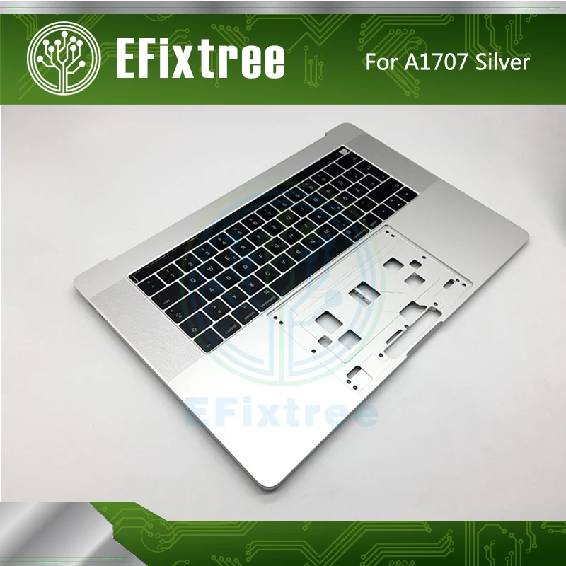 Murah A1707 Topcase C Case Top Case Dengan Keyboard Jerman Tata Letak Untuk MacBook Pro 15 Inci A1707 Topcase Perak EMC 3162 3072