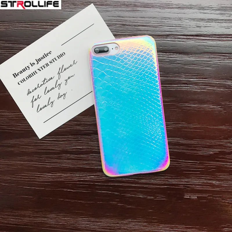 Stelllife красочные блестящие чехлы для телефонов Чехол iphone 6 роскошный Змеиный лазер