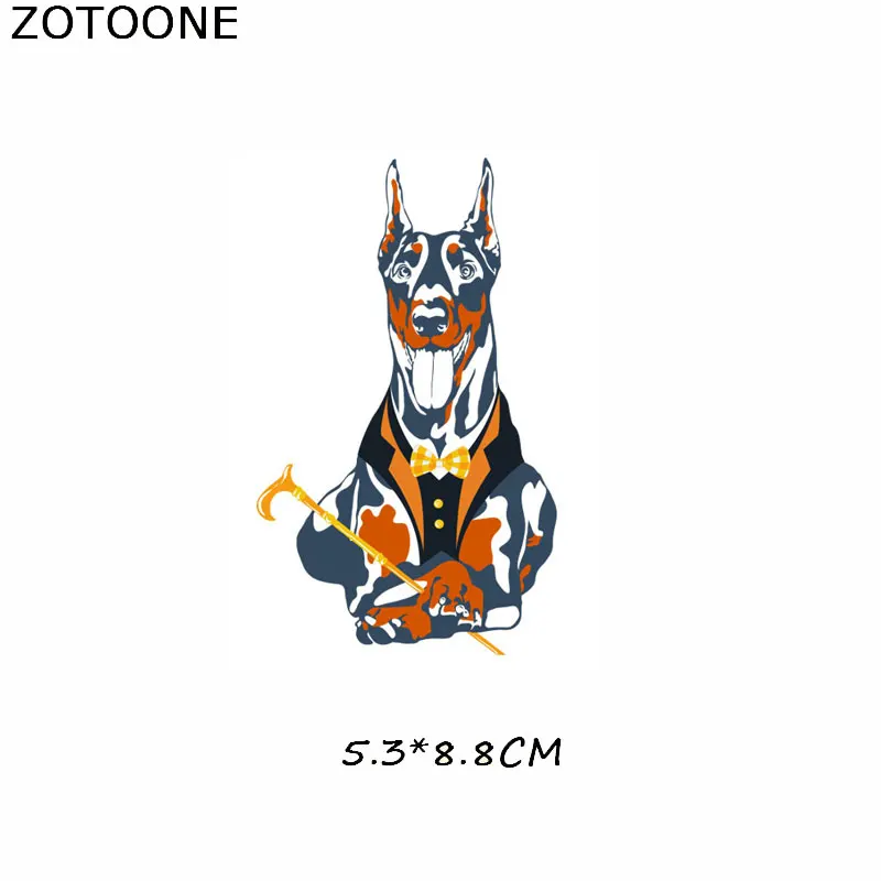 171 ZOTOONE/милые животные, нашивки с полосками, набор, железные Переводные нашивки в форме собак для девочек, детская футболка, одежда, сделай сам, переводные наклейки, G - Цвет: 171