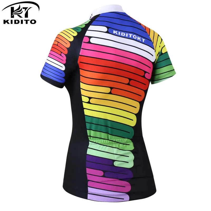 KIDITOKT 2020 Pro Женская велосипедная майка летняя одежда для велоспорта с защитой от