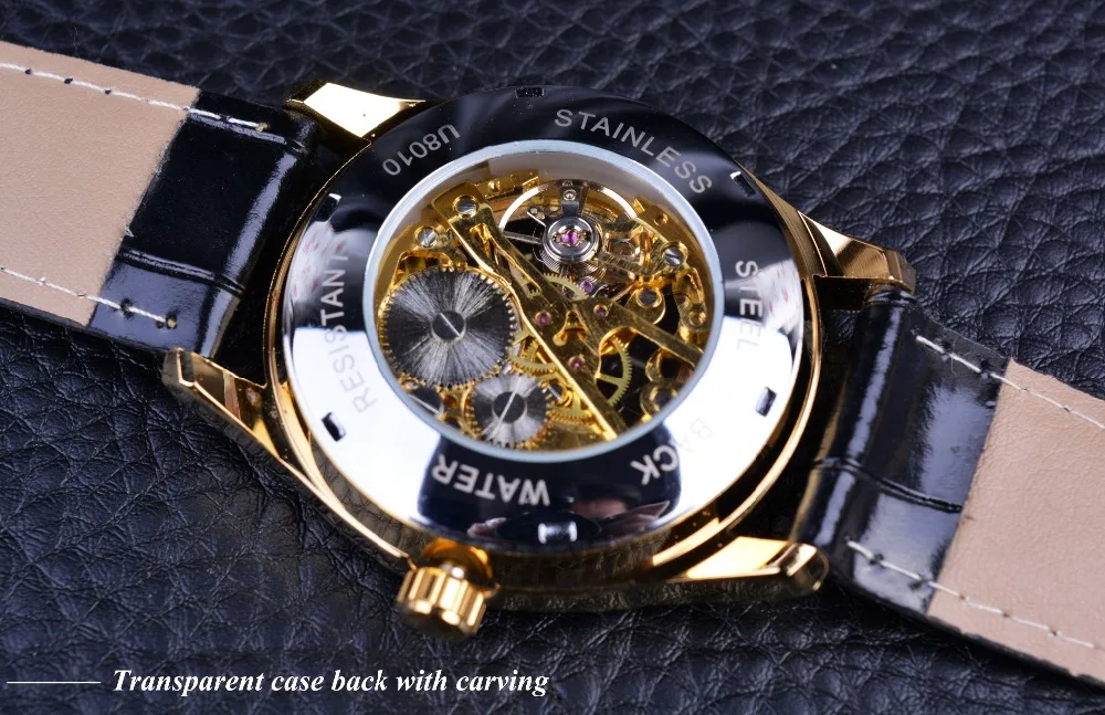 Часы-скелетоны Winner Мужские механические классический дизайн люксовые брендовые