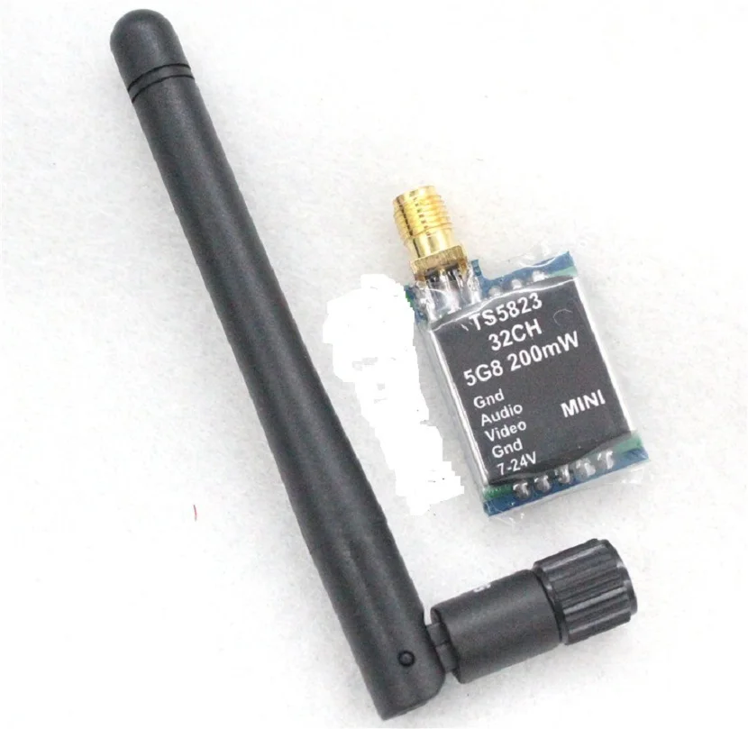 

Беспроводной мини-передатчик изображения TS5823, 5,8 ГГц, 200 МВт, 32 канала