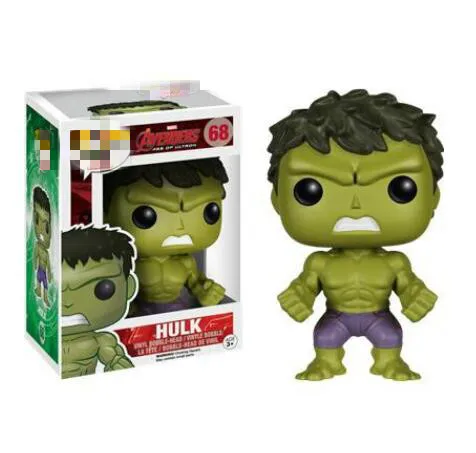 FUNKO POP Халк экшн фигурка модель игрушки 68 # Марвел Мстители кукла Брюс Баннер