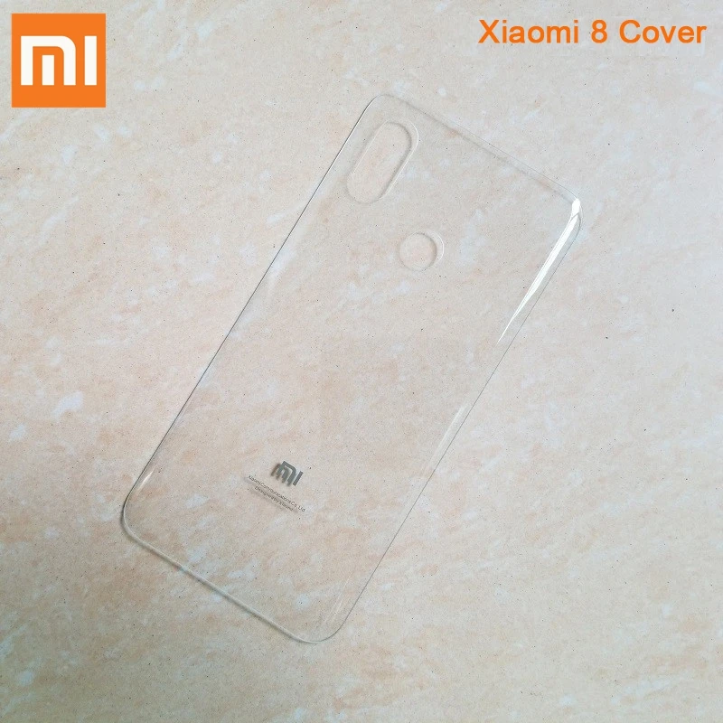 Transparent Xiao mi Xiaomi mi стеклянный чехол для задней панели для Xiao mi 8 mi 8 mi 8SE mi 8 SE задняя крышка+ инструмент - Цвет: Transparent