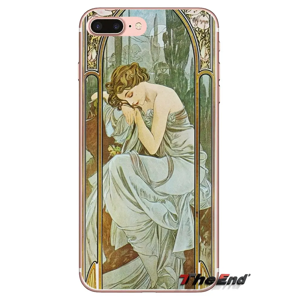 art poster ALPHONSE MUCHA For Oneplus 3T 5T 6T Nokia 2 3 5 6 8 9 230 3310 2.1 3.1 5.1 7 Plus 2017 2018 Soft Transparent Bag Case |