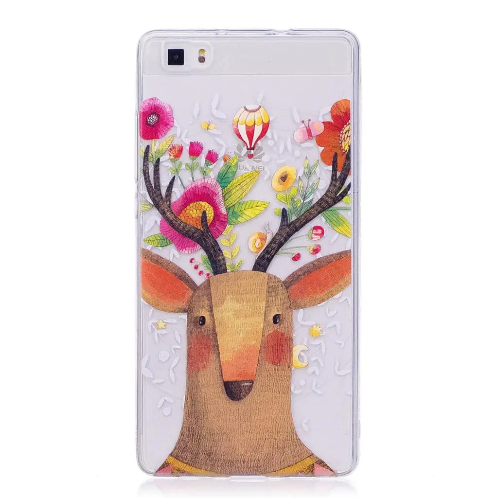 Soft Case for Huawei P8 Lite ALE-L21 ALE-L23 P8Lite Transparent Silicone Cover Phone Bag P 8 ALE L21 Coque |