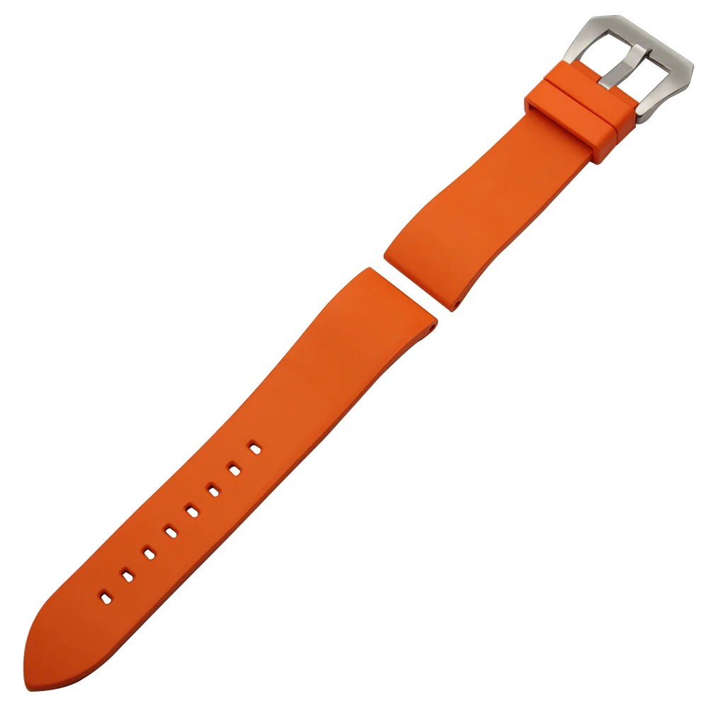 Ремешок для часов 22 мм резиновый браслет Pebble Time / Steel Moto 360 2 46 316L стальная пряжка на