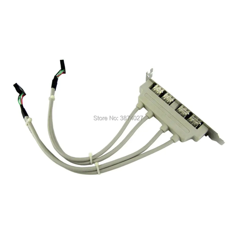 Компьютерное шасси PCI бит USB 2 0 дефлектор разъем адаптер задний линия 2USB 4USB