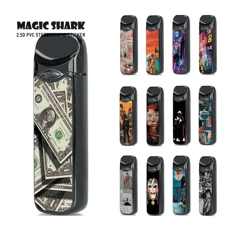 Чехол Magic Shark для бензопилы Smok Nord пленка электронной сигареты 239 254|Наклейки