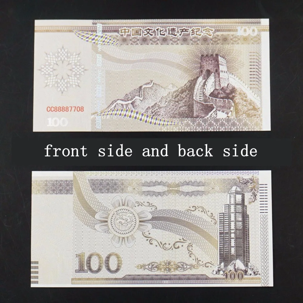 Великой китайской стены деньги не валюты китайский Бумага банкноты монета anti