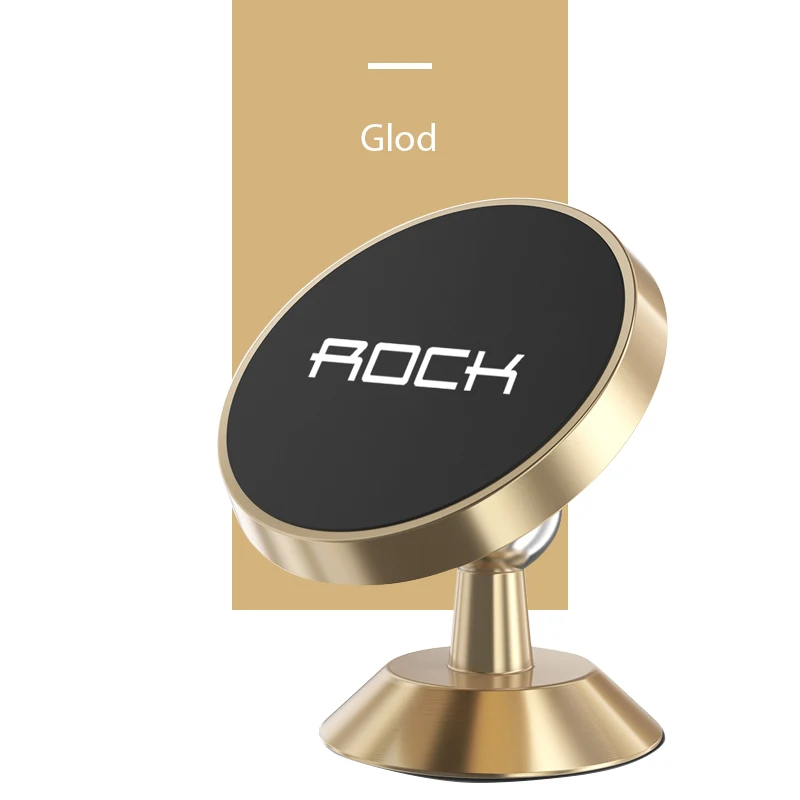 Dashboard Gold Rock Мини магнитный автомобильный держатель для телефона, приборная панель, крепление на вентиляционное отверстие для iPhone, универсальная подставка для смартфона в автомобиле, вращение на 360 градусов - Цвет: Dashboard Gold