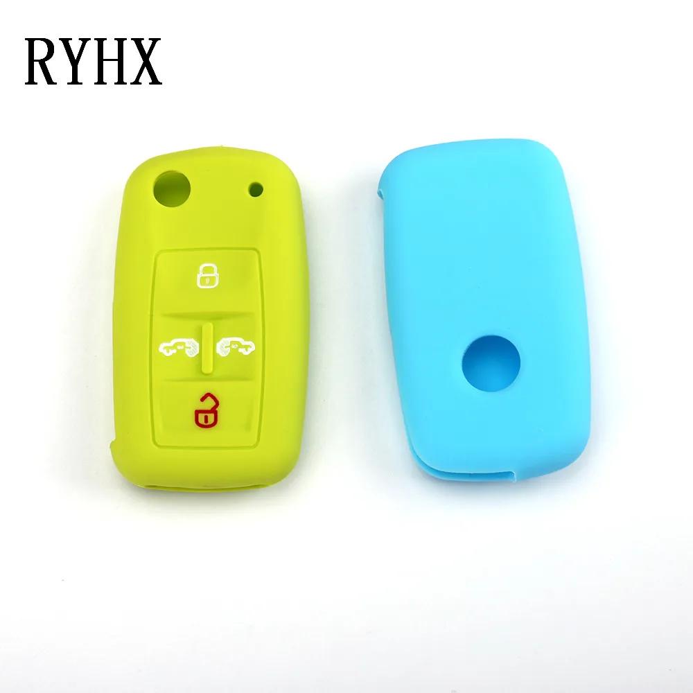 4 кнопки силиконовый Автомобильный Дистанционный Брелок чехол для Volkswagen Multivan Sharan