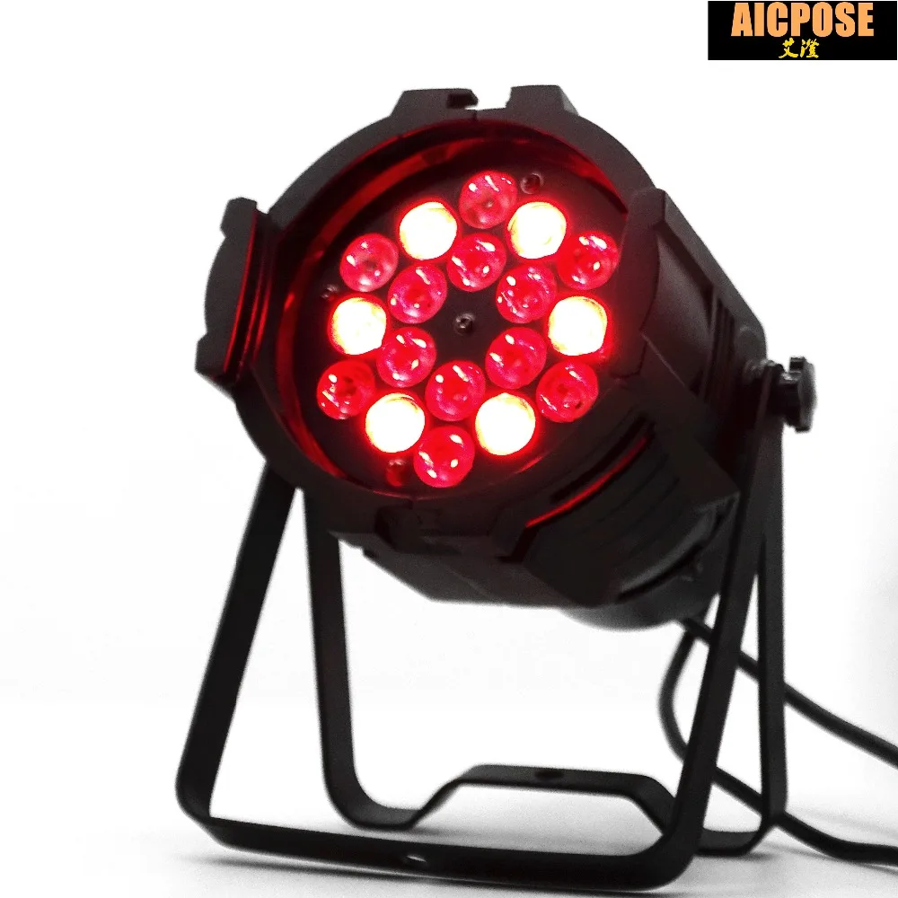 12 шт./лот 18x3w Aluminu LED сценический свет RGB Par проектор с DMX512 Master Slave лазерное DJ