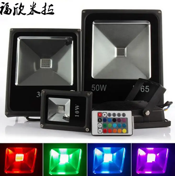 Уличный Светодиодный точечный светильник 10 Вт 20 30 50 RGB прожектор