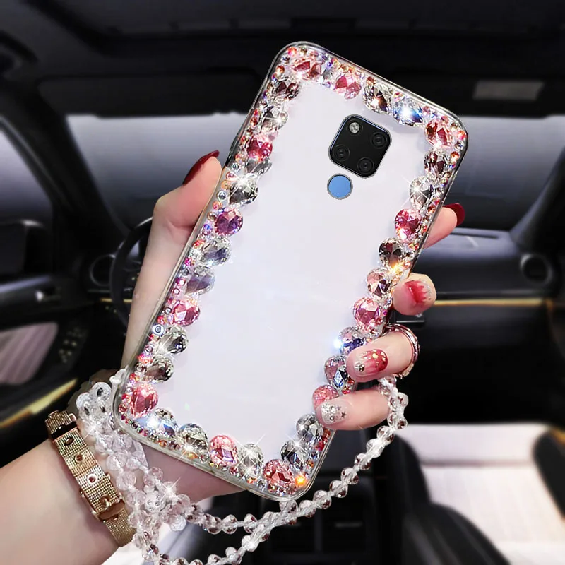 Mobile Phone Shell Four Sides Large Flash Diamond Fashion Hard For Huawei Mate20X Protective Ultra-thin | Мобильные телефоны и