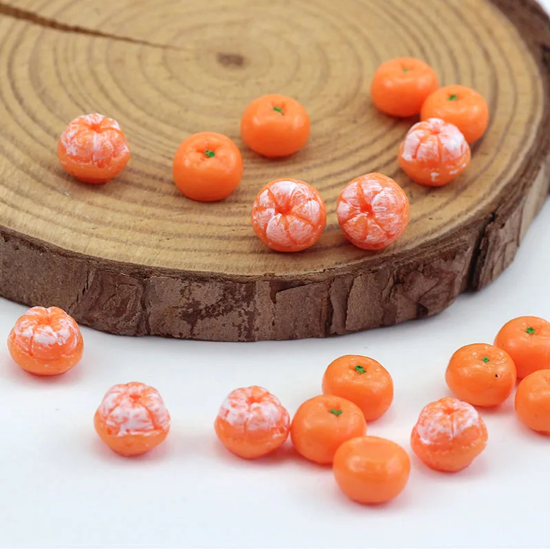 

New style 30pcs/lot 7*9mm Simulation resin orange shape 3D rounds beads diy jewelry earring/garment pendant accessory