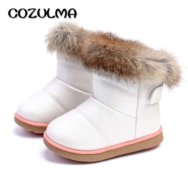 Зимние детские ботинки COZULMA зимние для девочек очень теплые плюшевые