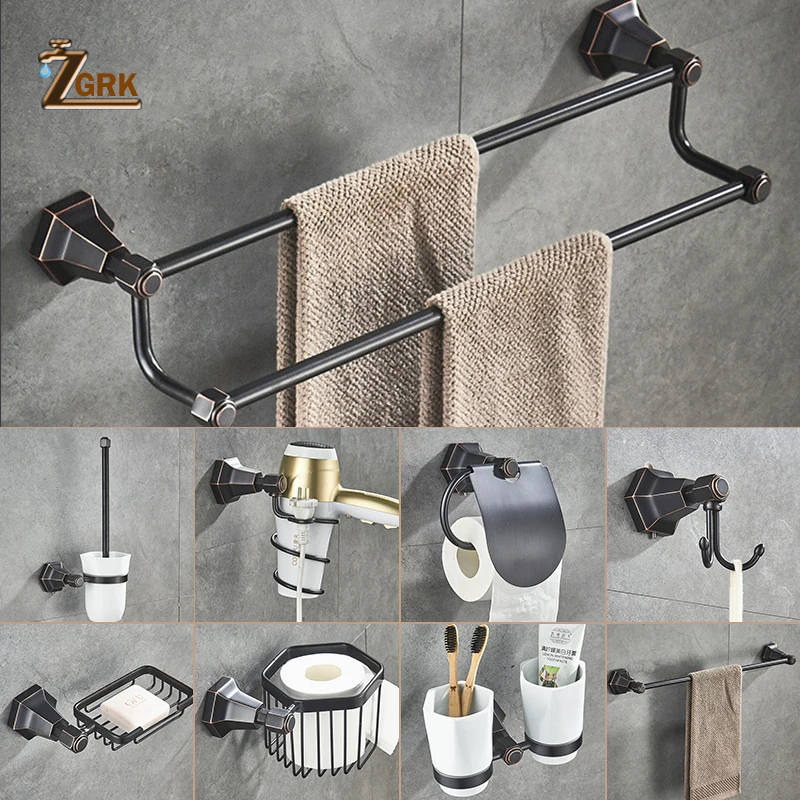 Аксессуары для ванной комнаты ZGRK в стиле ретро Европейский набор из матовой