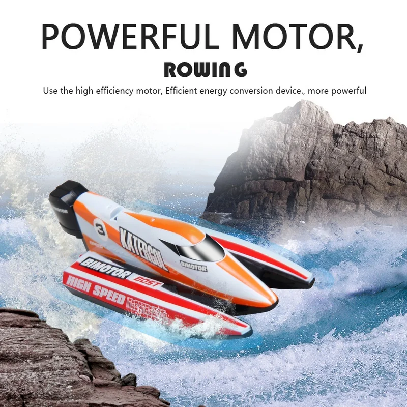 Remote Control Speed Boat Toys Mini RC Racing 2.4G Rechargeable High Plastic Electric Ship For Children Gift | Игрушки и хобби