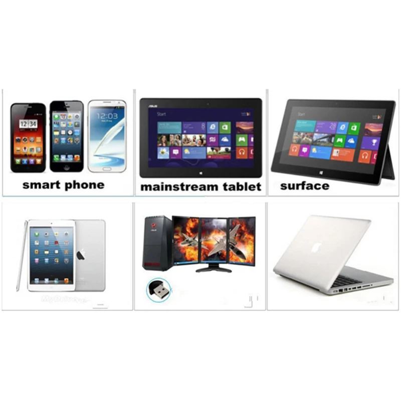 Универсальная Бесшумная тонкая клавиатура для iPad Galaxy Tab IOS и Android Windows