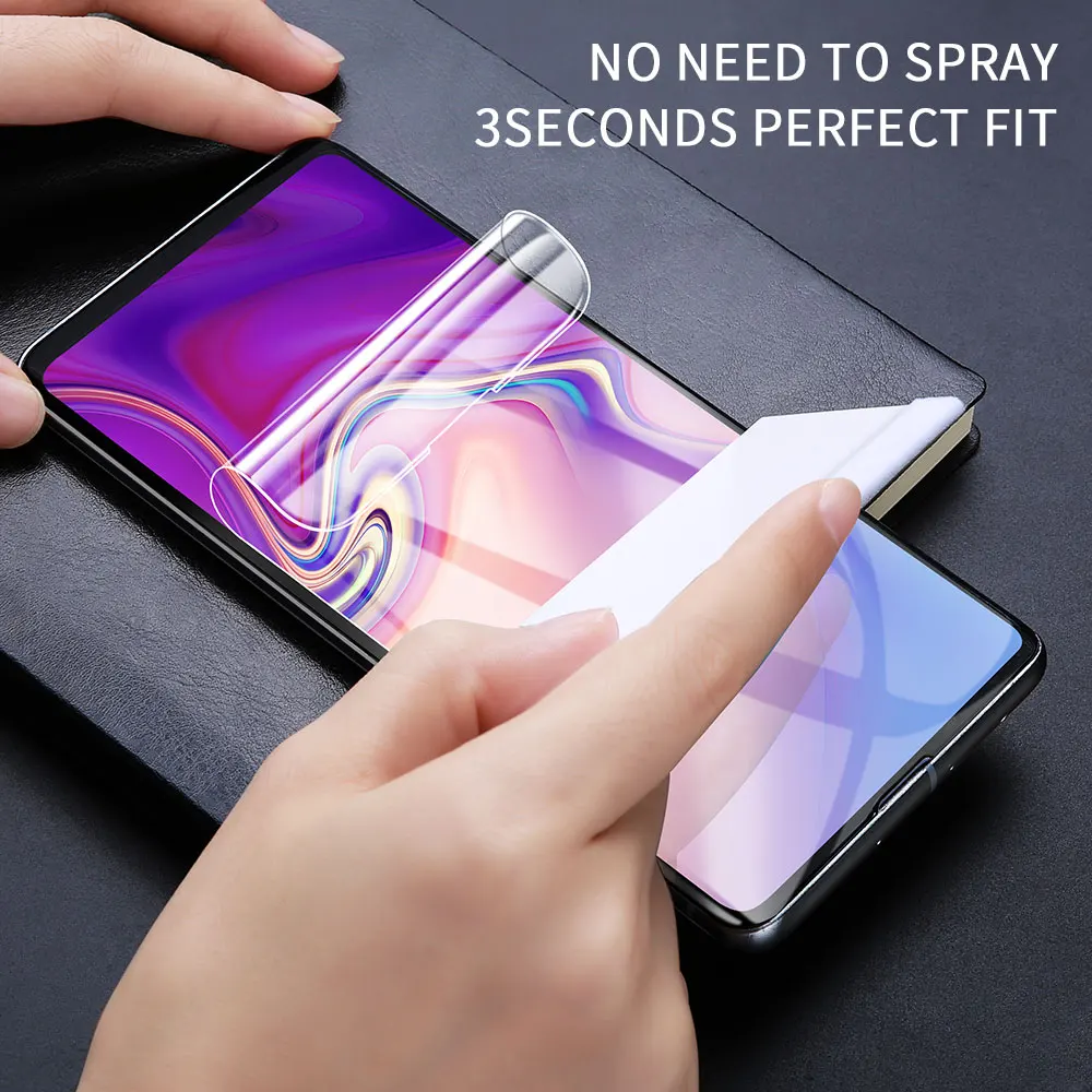 Мягкая Гидрогелевая пленка KISSCASE для Samsung S8 S9 Plus S10 5G S10E защитная из ТПУ с полным
