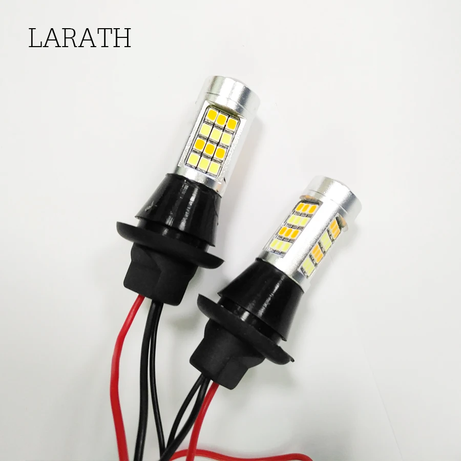 LARATH T20/7440 1156/BA15S 3156 Car LED Daytime Running Light &amp Front Turn Signals light DRL White + Yellow ALL IN ONE | Автомобили и
