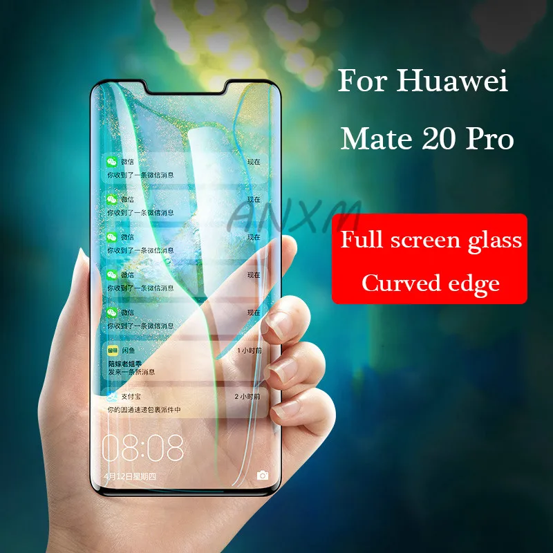5D закаленное стекло для Huawei Mate 30 20 Pro lite защита экрана с полным покрытием от синего