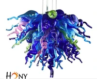 free shipping best selling multi colored murano glass pendant light