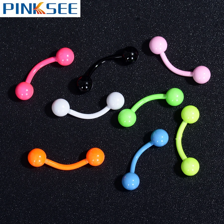 Измеритель 19 колец для бровей с шипами изогнутые штанги ювелирные изделия